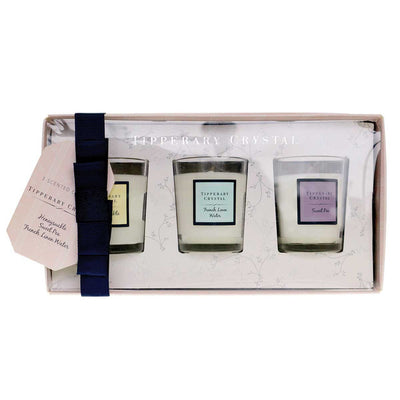 Tipperary Crystal Set of 3 Mini Candle Gift Box