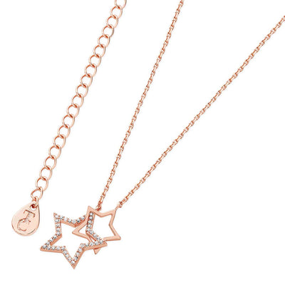 Tipperary Crystal Pendant - Star Collection - Interlocking Star