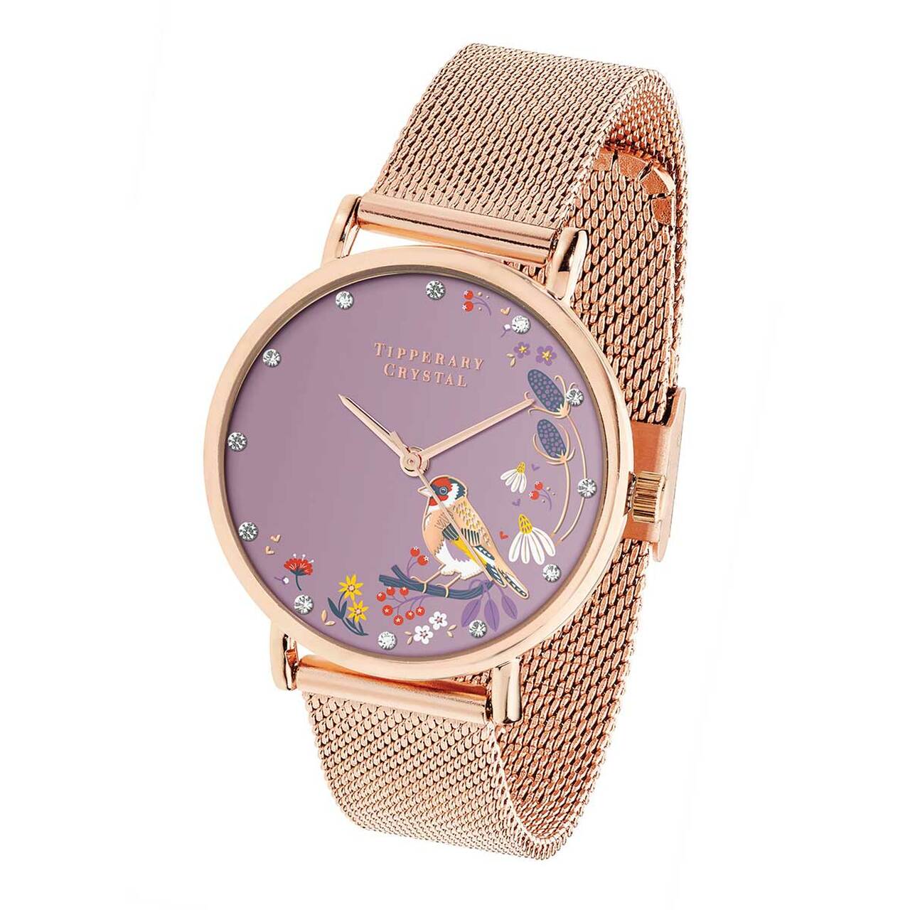 Tipperary Crystal Watch - Birdy Rose Gold
