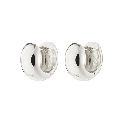 Pilgrim Earrings - ANAIS Recycled Chunky Huggie Hoop Silver Plated