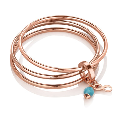 Newbridge Silverware TI-AMO Collection Birthstone Triple Bangle