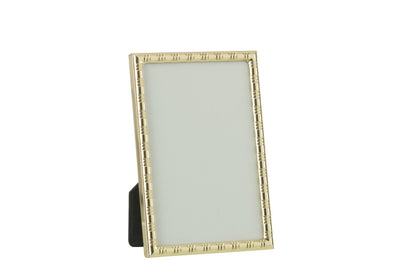 Rounded Lines Border Gold Photo Frame