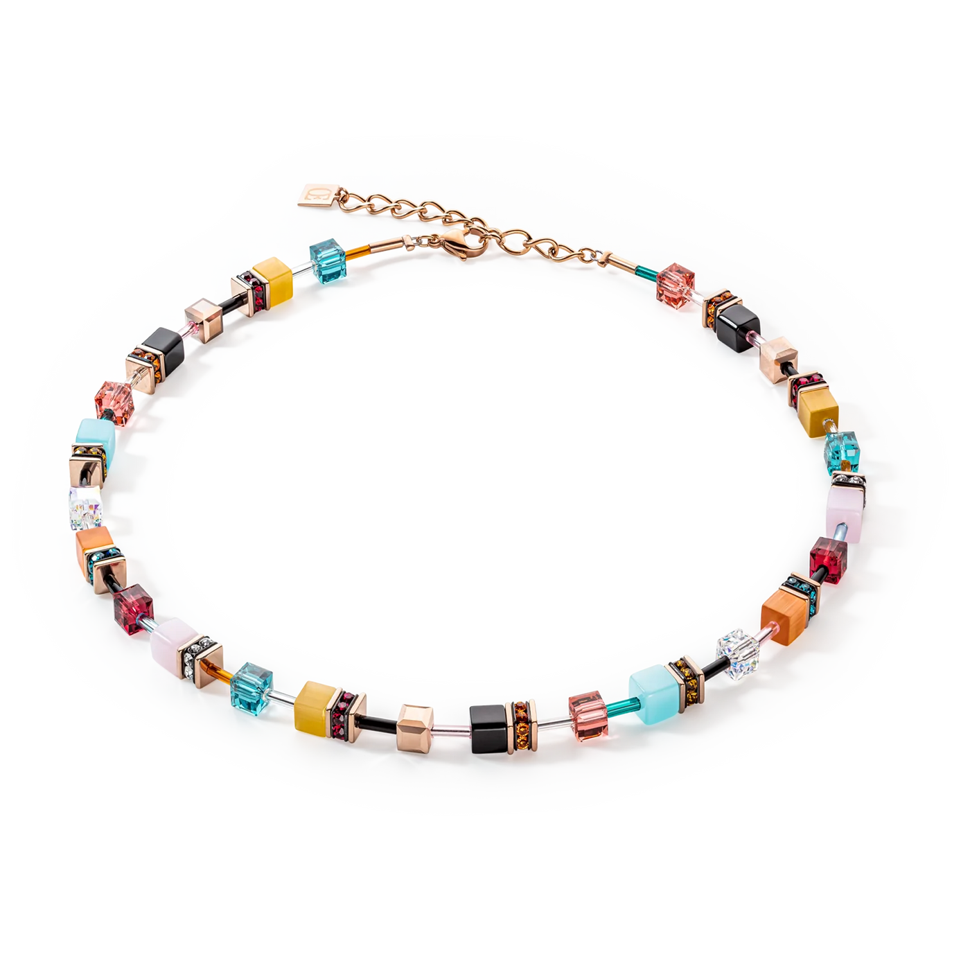 Coeur de Lion GeoCUBE® Iconic Multicolour Expressive Necklace