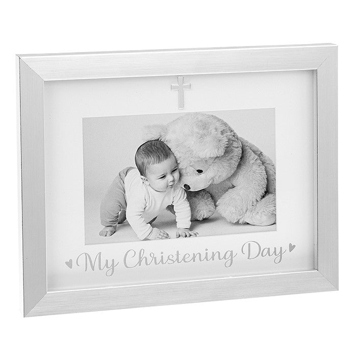 Baby My Christening Day Silver Photo Frame