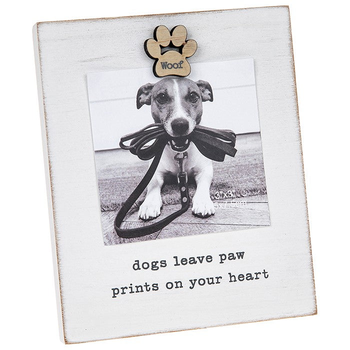 Dog Paw Prints Photo Frame