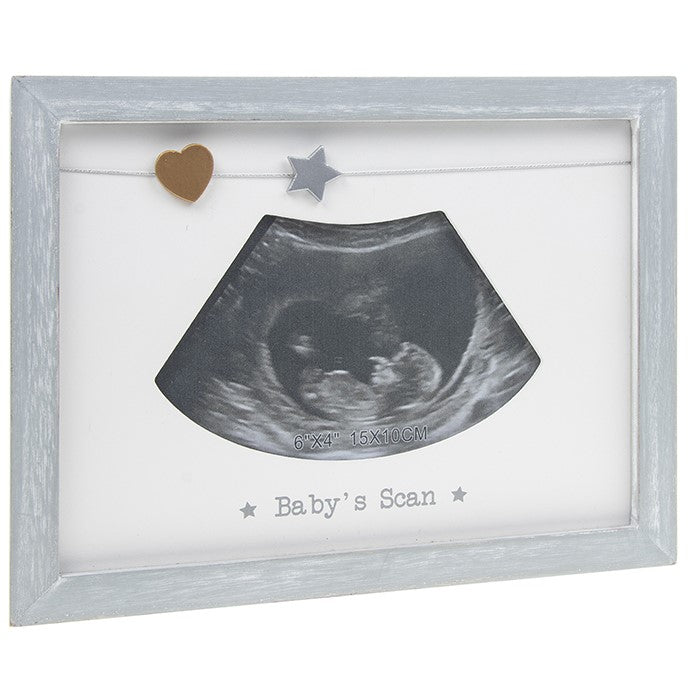 Baby Heart Strings Photo Frame - Baby Scan 4x6