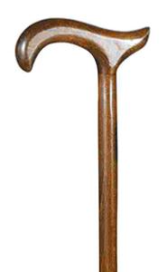 Classic Canes - Ladies Brown Beech Derby Walking Stick