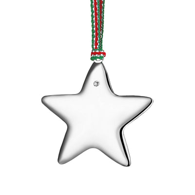 Newbridge Silverware Christmas Collection 2023 Hanging Decoration - Star with Clear Stone