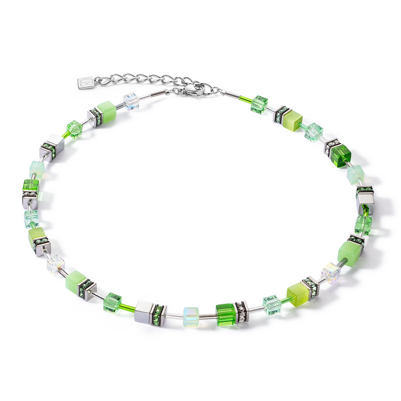 Coeur De Lion GeoCUBE®Iconic Joyful Colours Green Necklace