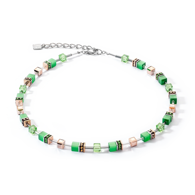Coeur De Lion GEOCUBE® Iconic Monochrome Green Necklace