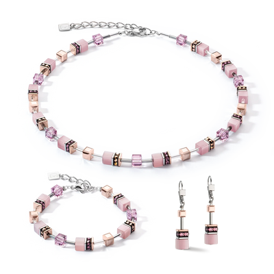 Coeur De Lion GEOCUBE® Iconic Monochrome Lilac Necklace