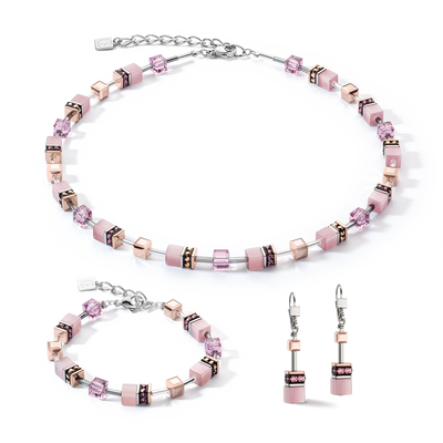 Coeur De Lion GEOCUBE® Iconic Monochrome Lilac Earrings
