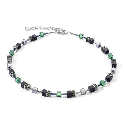 Coeur De Lion Onyx Silver Sage Green Necklace