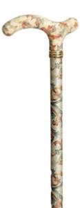 Classic Canes Slimline Extending Chelsea Walking Stick - Cream Floral