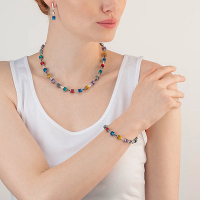 Coeur de Lion GeoCUBE® Sparkling Classic Pop Art Necklace