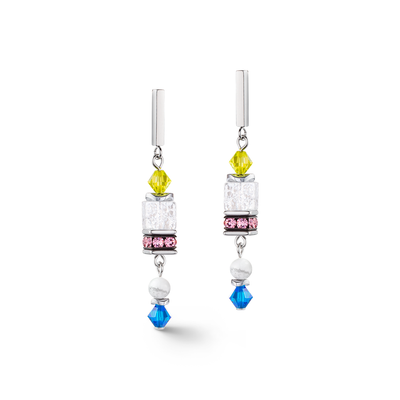 Coeur De Lion GeoCUBE® Summer Dream Multicolour Pastel Earrings