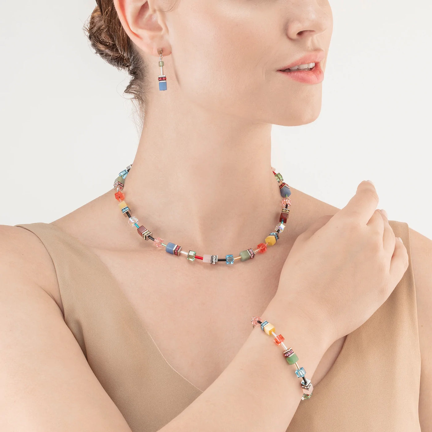Coeur De Lion GeoCUBE® Indian Summer Iconic Multicolour Necklace – Michael  Jones Jeweller