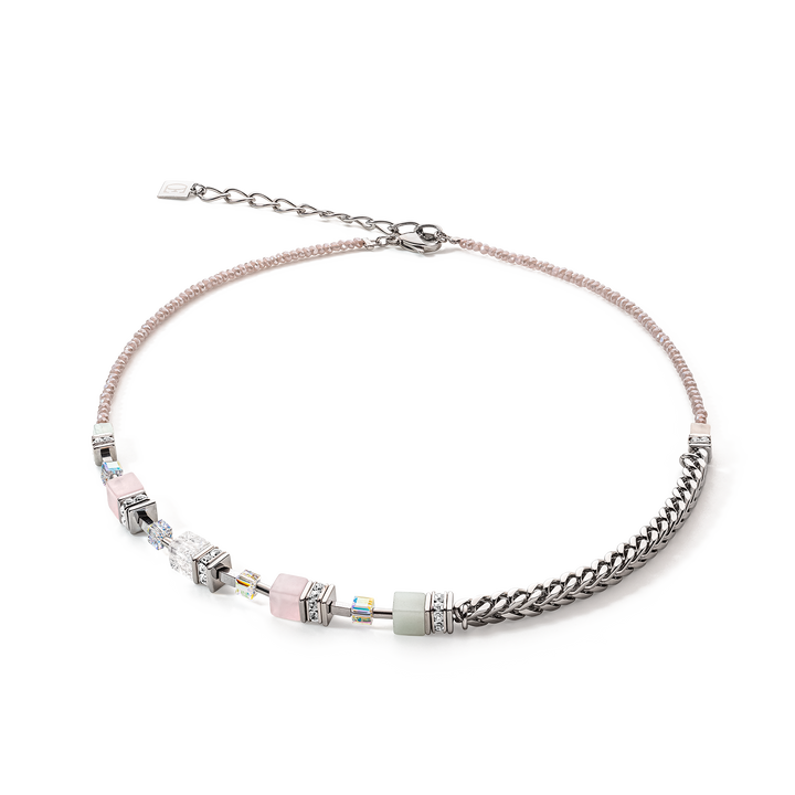 Coeur De Lion GeoCUBE® Precious Fusion Chunky Chain Multicolour Pastel Necklace