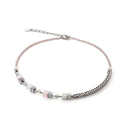 Coeur De Lion GeoCUBE® Precious Fusion Chunky Chain Multicolour Pastel Necklace