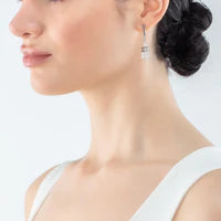 Coeur De Lion - GeoCUBE® Precious Fusion - Pearl White Earrings