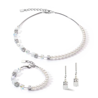 Coeur De Lion - GeoCUBE® Precious Fusion - Pearl White Bracelet