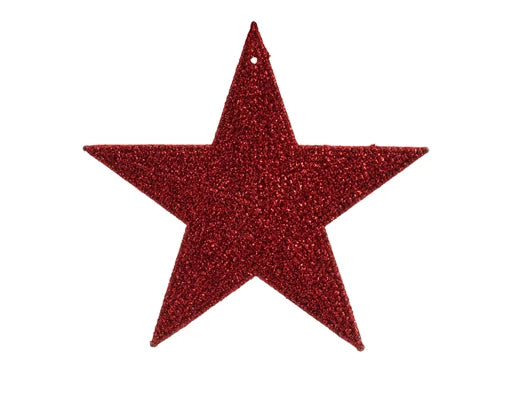 Red Glitter Star/Tree/Snowflake Decoration