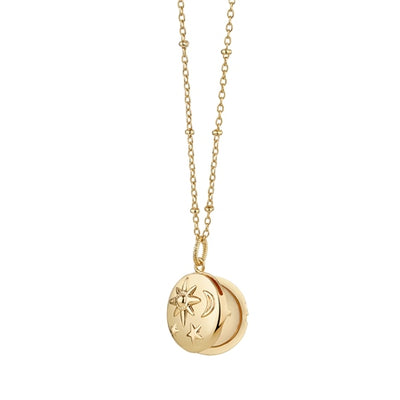 Newbridge Silverware Necklace - Sun, Moon & Stars Locket by Amy Huberman