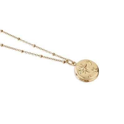 Newbridge Silverware Necklace - Sun, Moon & Stars Locket by Amy Huberman