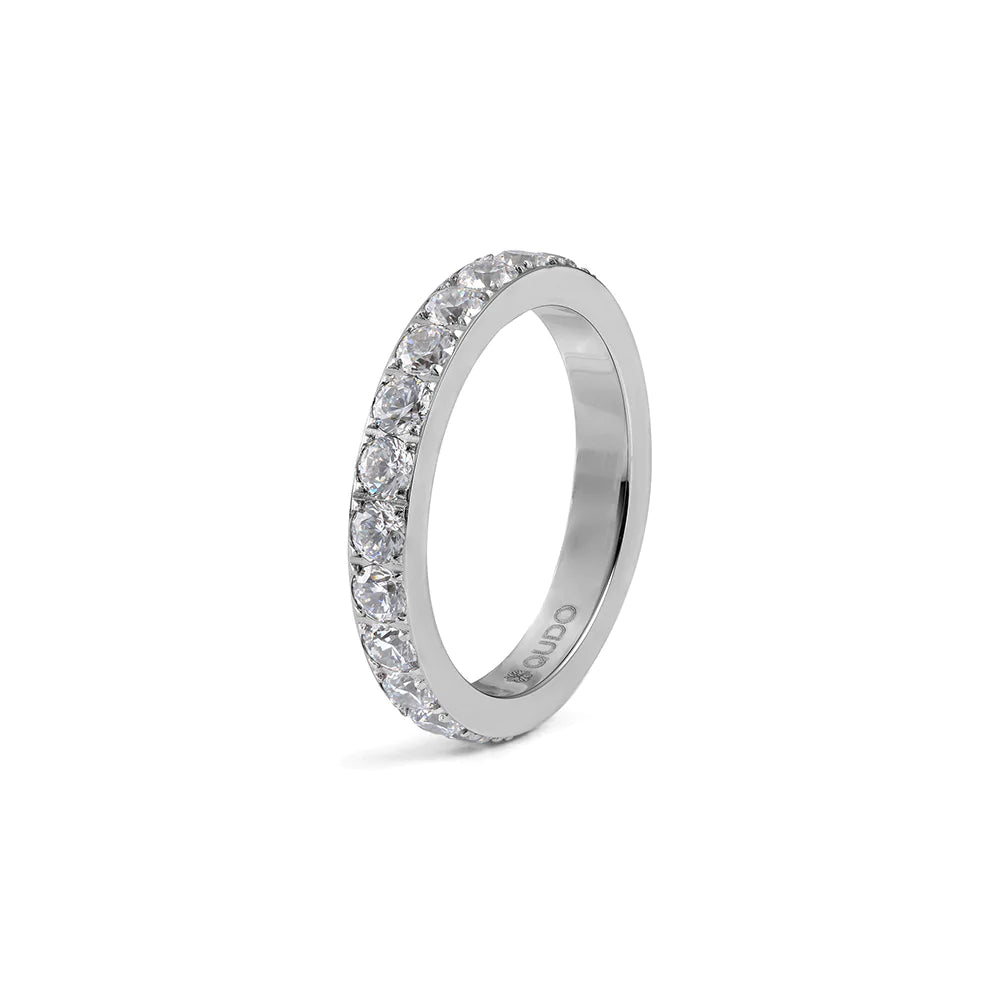 QUDO Eternity Spacer Ring - Big - Silver/Gold/Rose Gold