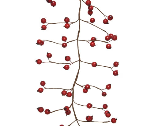 Christmas Garland with Red Berries