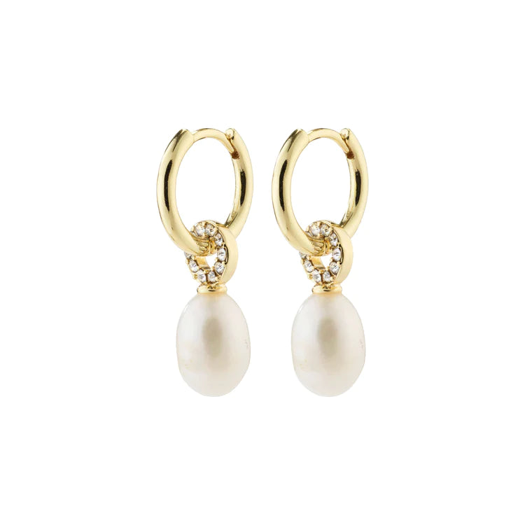 Pilgrim Earrings - BAKER Freshwater Pearl Silver-Plated