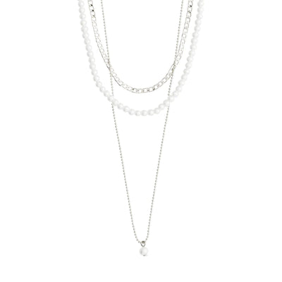 Pilgrim Necklace - BAKER 3-in-1 Set Silver-Plated