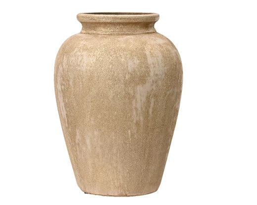 Sand/Gold Terracotta Vase **CLICK & COLLECT ONLY**