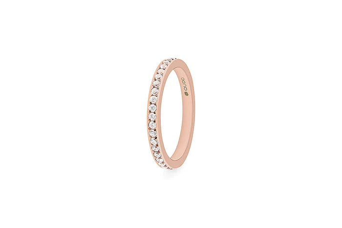 QUDO Eternity Spacer Ring - Small - Silver/Gold/Rose Gold