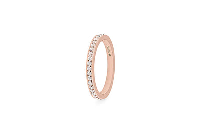 QUDO Eternity Spacer Ring - Small - Silver/Gold/Rose Gold