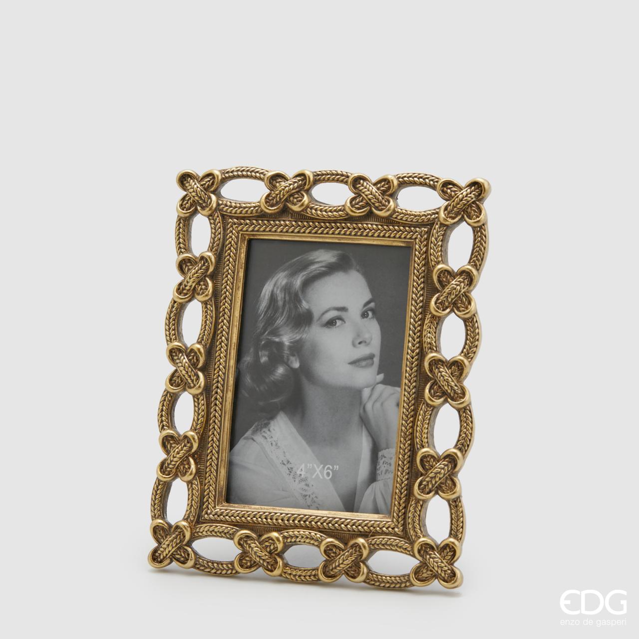 Vintage Gold Intricate Lace Photo Frame