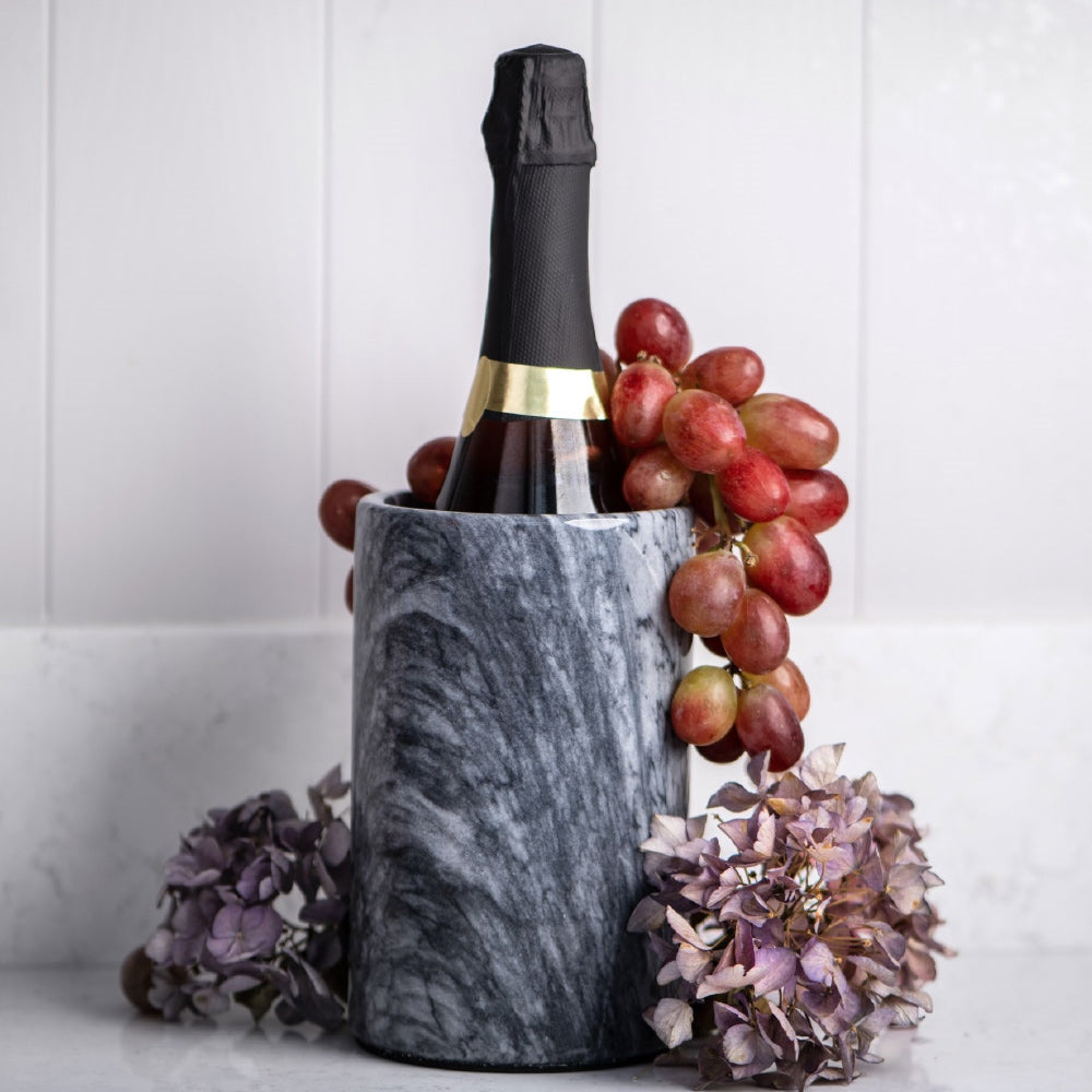Newbridge Silverware Marble Utensil & Wine Bottle Holder