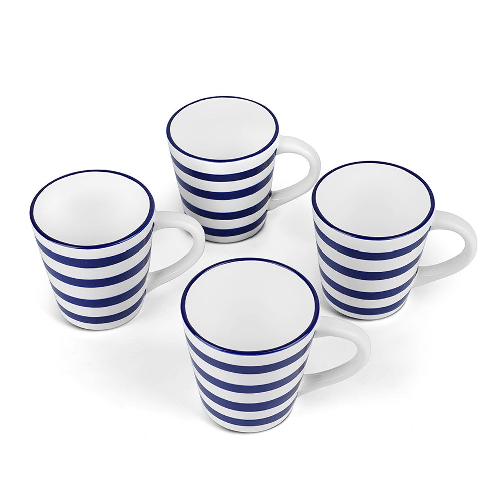 Newbridge Silverware Blue Stripe Mug - Set of 4