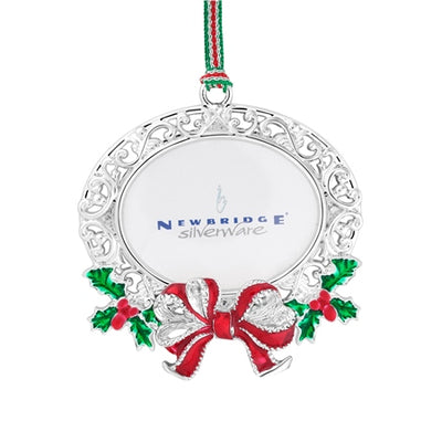 Newbridge Silverware Christmas Collection 2023 Hanging Decoration - Oval Frame