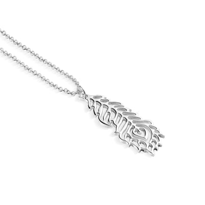 Newbridge Silverware Necklace - Wish Feather Pendant
