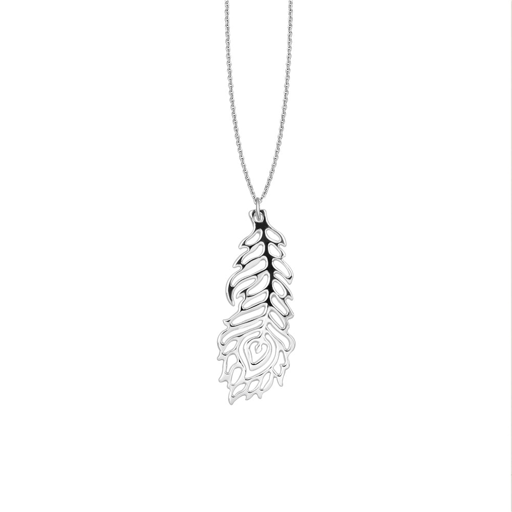 Newbridge Silverware Necklace - Wish Feather Pendant