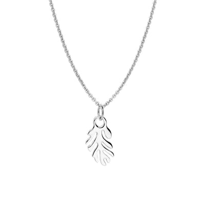 Newbridge Silverware Necklace - Wish Petite Feather Pendant