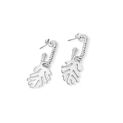 Newbridge Silverware Earrings - Wish Feather - Silver Plated