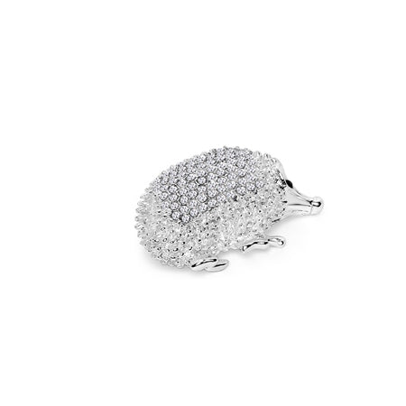 Newbridge Silverware Brooch - Stone Encrusted Hedgehog