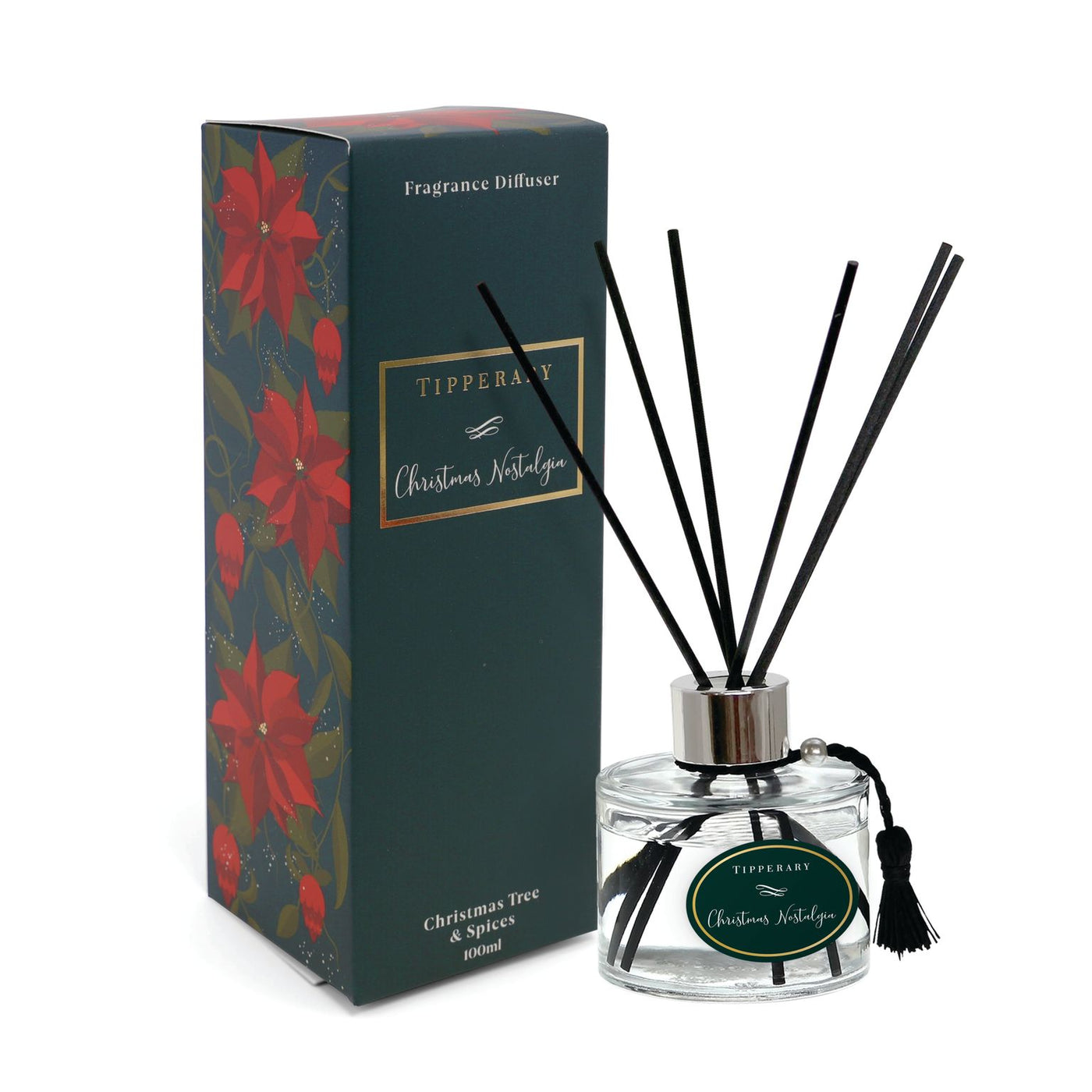 Tipperary Crystal Christmas - Poinsettia Diffuser Collection