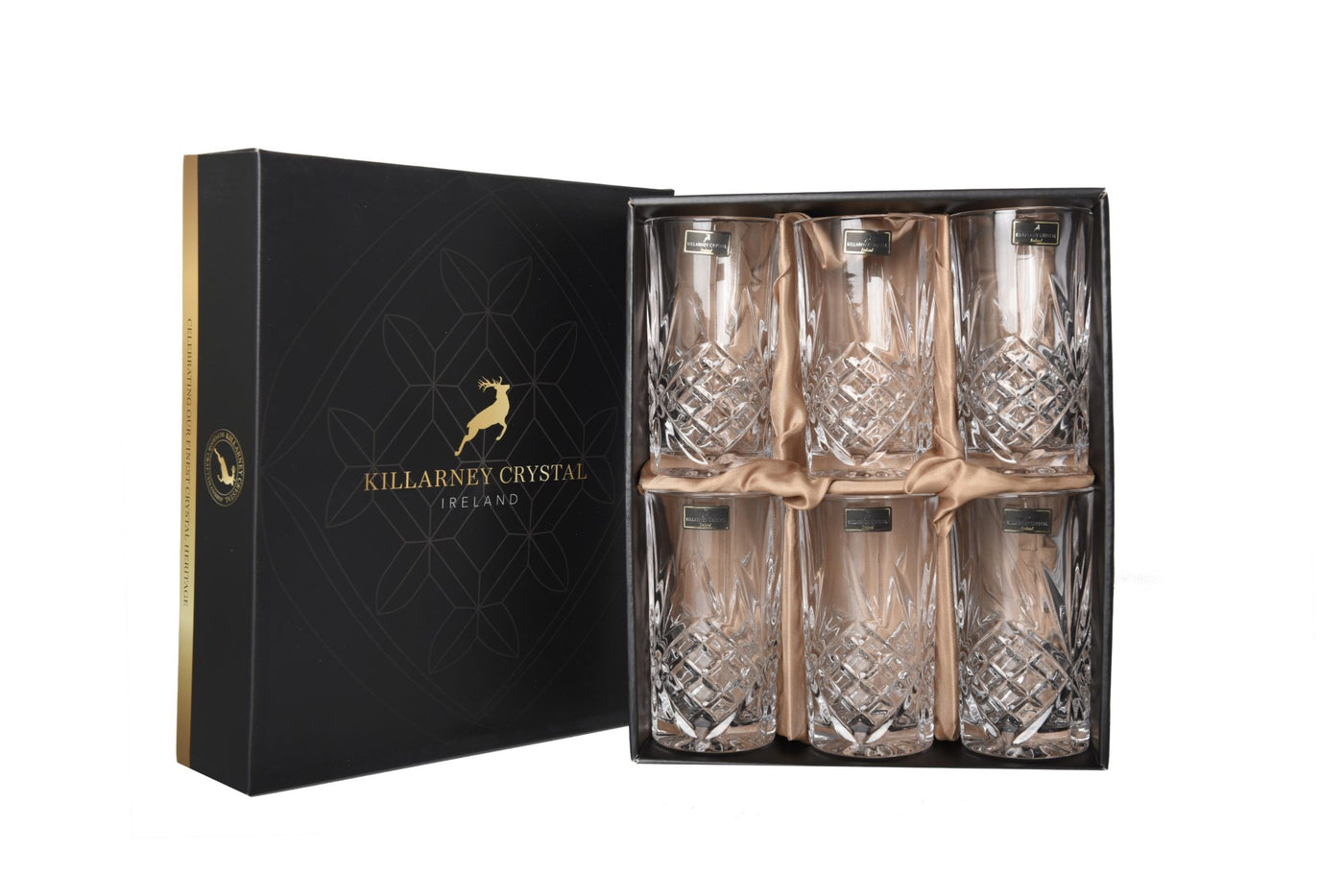 Killarney Crystal Trinity Hi Ball Glass - Set of 6 PQ4