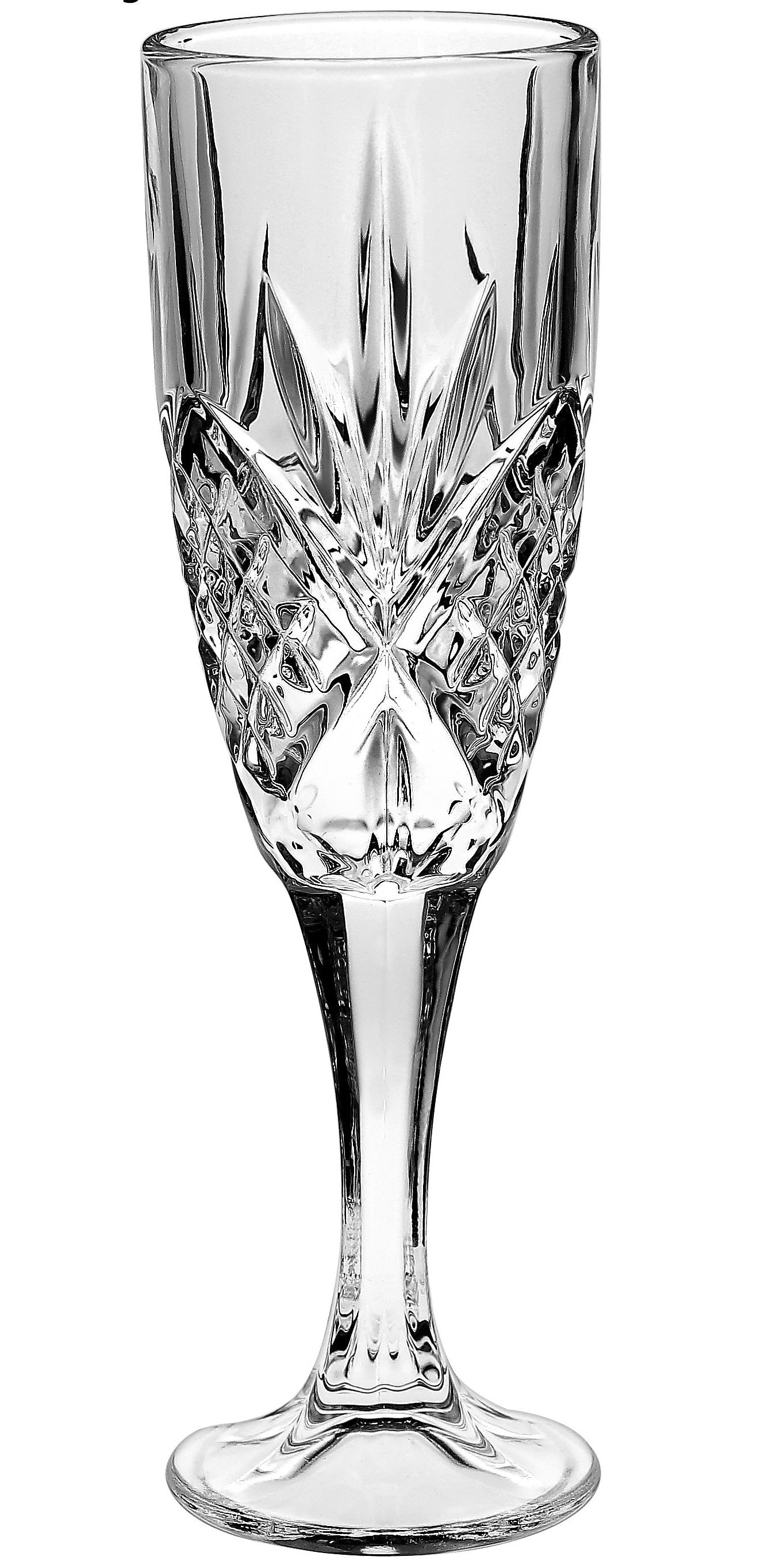 Killarney Crystal Trinity Champagne Glass - Set of 6 PQ6