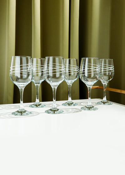 Killarney Crystal Rossmore Collection Wine Glass - Set of 6 PQ8
