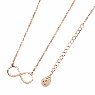 Tipperary Crystal Pendant - Infinity Collection - Simple Infinity  - Rose Gold Plated