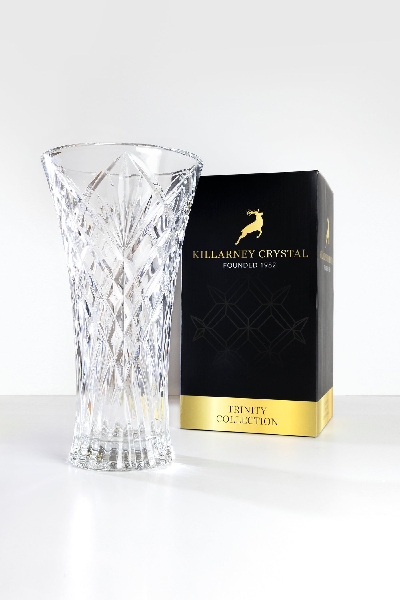 Killarney Crystal Trinity Flared Vase - 12” PQ6